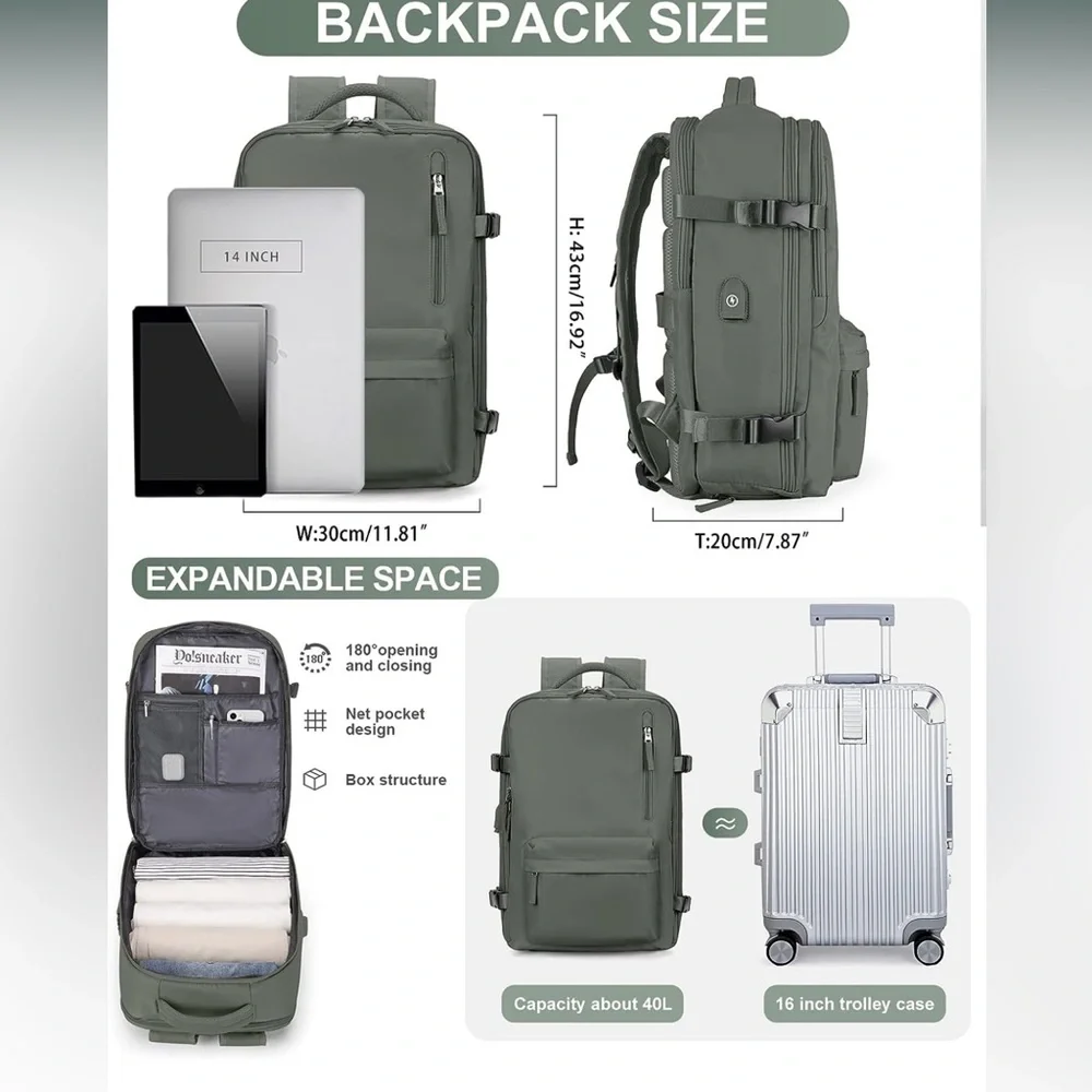 Travel/ Work Backpack - Picture 3 of 6